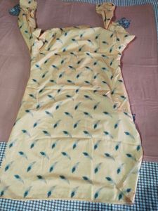 ❤️Yellow Feather Print Kurta ❤️