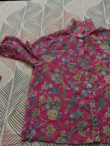 Floral Pink Shirt