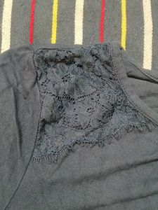 Elegant Lace Shoulder Top