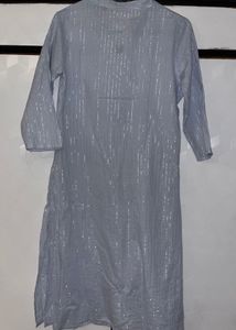 Sparkling Striped Light Blue Kurta