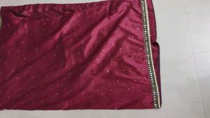 🌺RED COLOUR WORKED SAREE