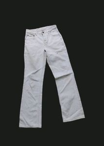 Original Important Lee Flared Jeans White