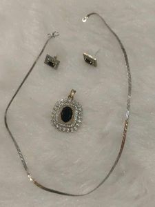 Elegant Pendant and Earring Set