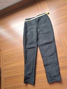 53) Black Silk Blend Pants- Price Drop