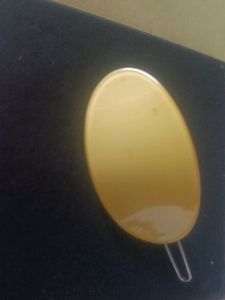 Vintage Yellow Hair Clip
