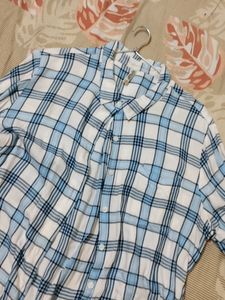 Bare Denim Chequered Blue Shirt