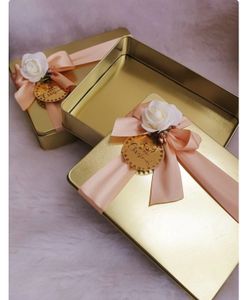 Gold Metal Tins - 2 pieces