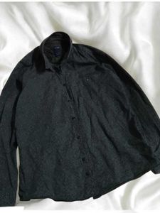 Louis Philippe  Premium Casual Print Shirt (Olive)