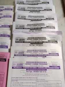 Pre-Medical Achiever Test Series Papers (With 5 AI