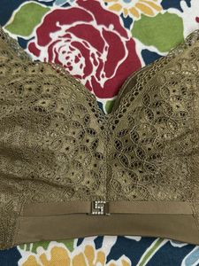 Comfortable Olive Green Bra