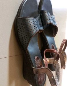 ​Combo of 2 Women's Footwear (White + Gray