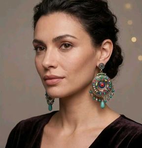 Bohemian Beaded Statement Earrings