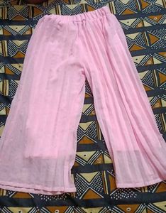 Pink Trousers and Palazzo Pants Set