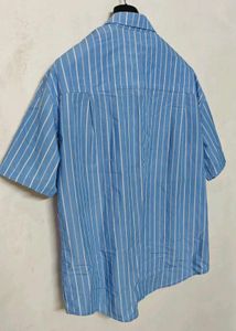 🔥Blue Striped Short Sleeve Shirt