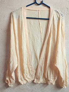 Women's Oversized Winter Fashion Shrug Cream