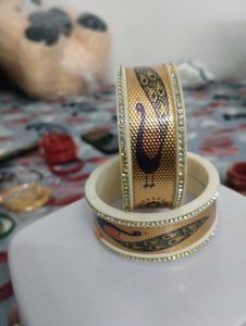 White Peacock Bangles