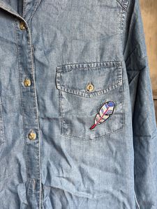 Denim Shirt with Patches
