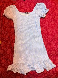 👗 Summer Cute Blue gingham dress👗