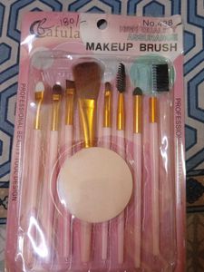 Complete Makeup Brush Set with Sponge
