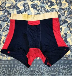 Men's Boxer Briefs - Navy & Red