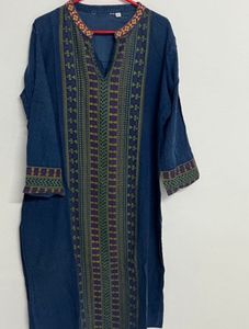 Stylish Blue Printed Kurta