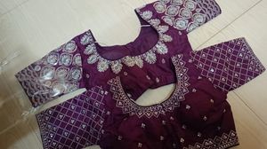 Designer Embroidered Silk Blouses