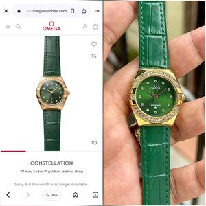 Omega Constellation Watch - Emerald Green PREMIUM