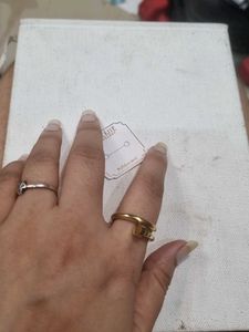 Gold tone Stainless Steel Ring