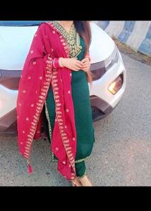 Embroidered Kurta Set with Dupatta