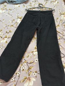 H&amp;M Classic Black Wide Leg Jeans