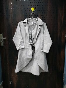 Women's Lace-Up Co-Ord Set with Blazer