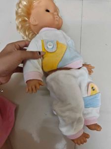 Vintage Baby Doll with Blonde Hair