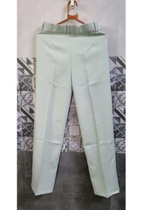 Pale Green High-Waisted Pants