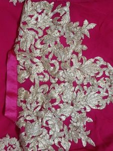 Beautiful Pink Kurta Set with Gold gotapatti work