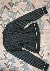 Checked Bomber Jacket