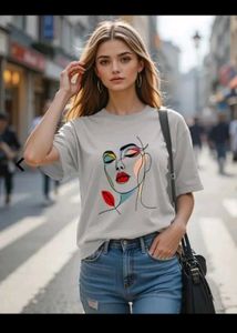 Artistic Face Graphic Tee
