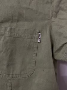 Lime Green Button-Up Short Sleeve Shirt