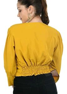 Vintage Mustard Yellow Blouse