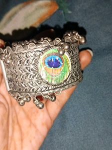 Unique Peacock Feather Bangle