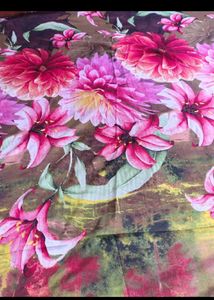 Vibrant Floral Print Bedsheet