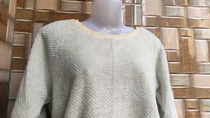 Cream Textured Sweater