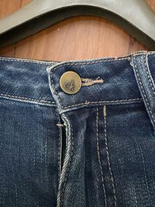 Blue Denim Distressed Shorts