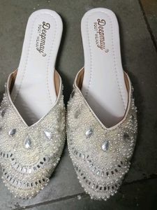 white colour sandal