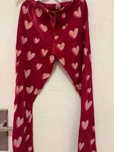 Heart Print Pajama Set