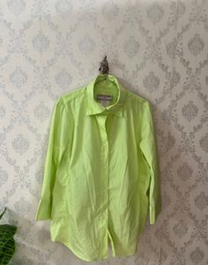 lime green shirt