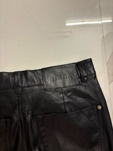 Bershka Black Faux Leather Pants
