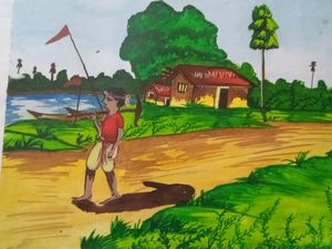 Hand Drawing Watercolor Picture