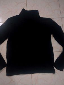 Classic Black Turtleneck Top