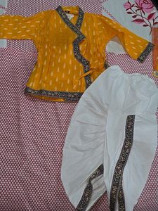 Traditional Indian Boys Kurta & Dhoti Set