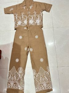 Embroidered co ord Set - Casual Chic